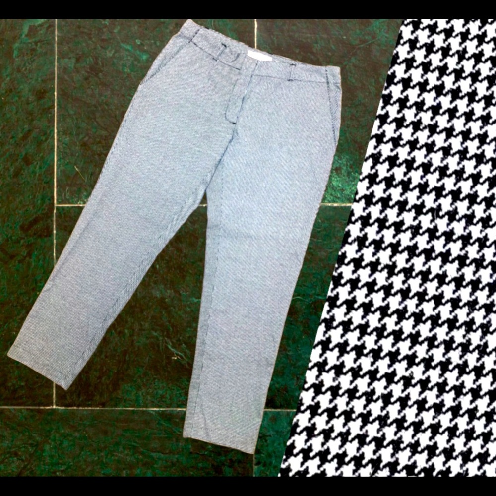 Cooperative houndstooth cropped pants